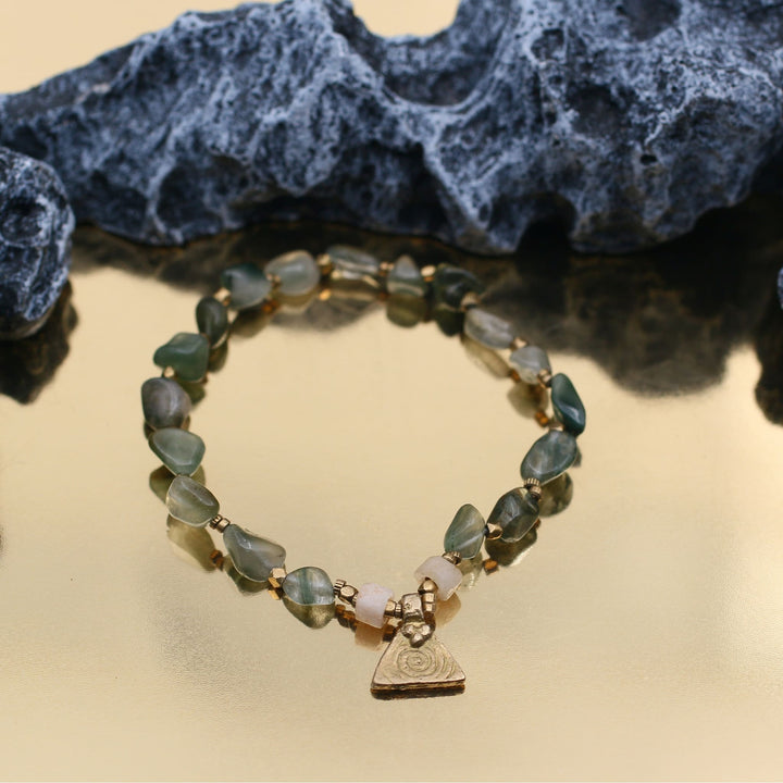 The Power of Belief - Tibetan Green Rutilated Quartz Bracelet