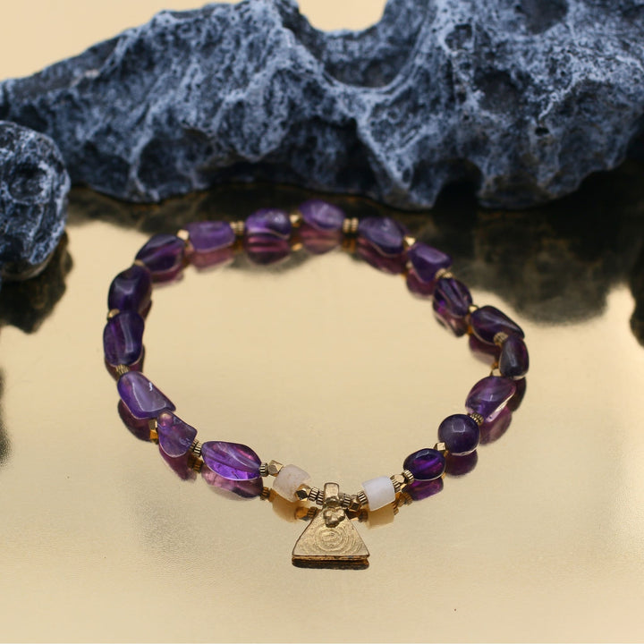 The Power of Belief - Tibetan Amethyst Bracelet