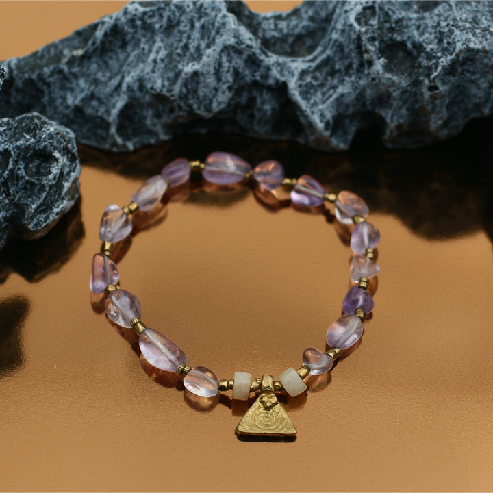 The Power of Belief - Tibetan Purple Jade Bracelet