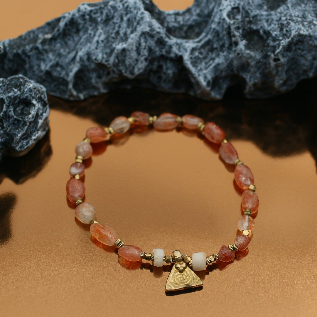 The Power of Belief - Tibetan Sunstone Bracelet