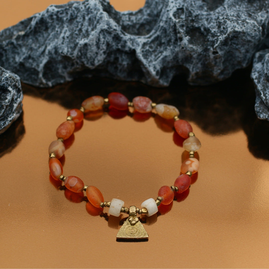 The Power of Belief - Tibetan Red Agate Bracelet