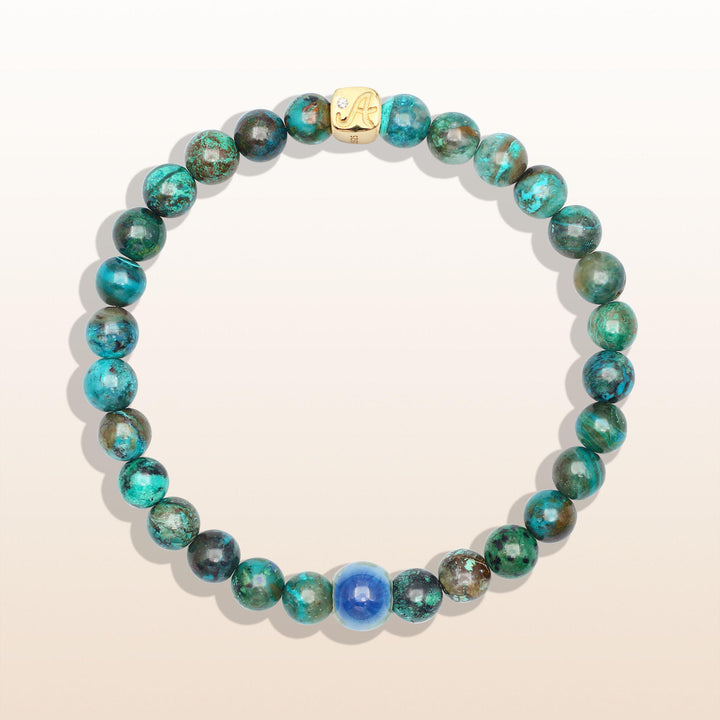 Turquoise December Birthstone Evil Eye Bracelet