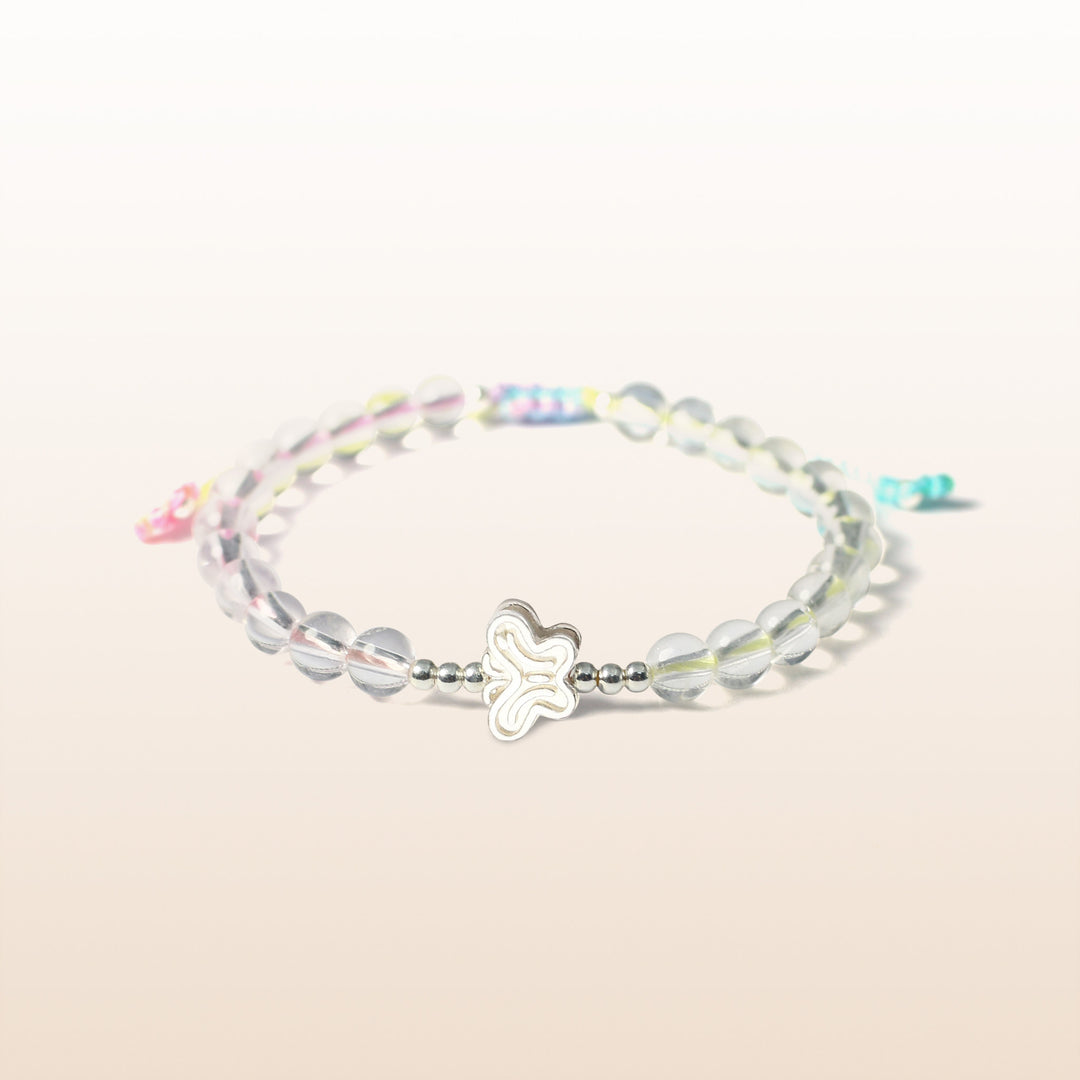 Vibrant Joy - Butterfly Colorful Rope Quartz Kid's Bracelet