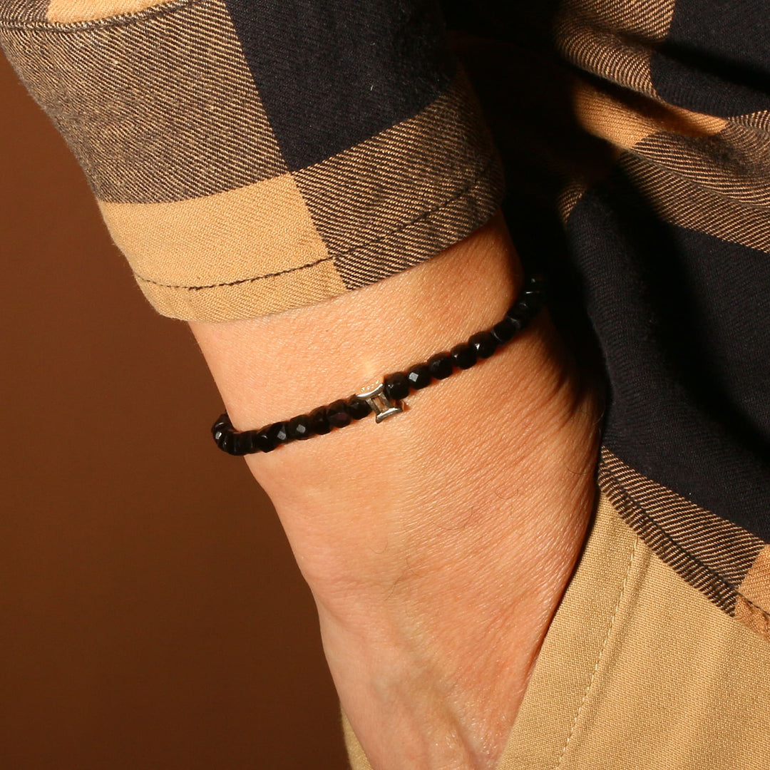 Obsidian Gemini Guardian Bracelet