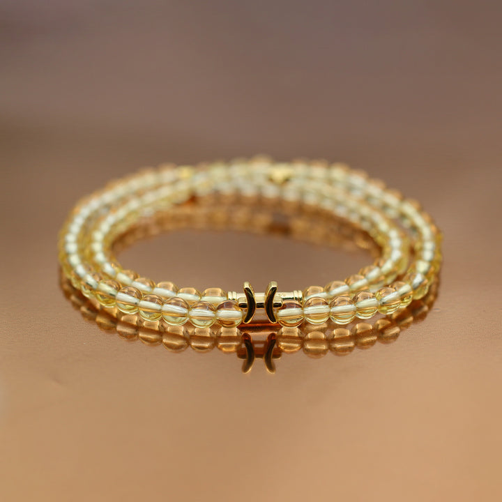 Zodiac double wrap bracelet