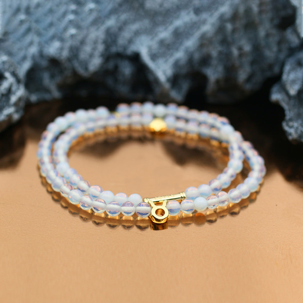 Zodiac double wrap bracelet