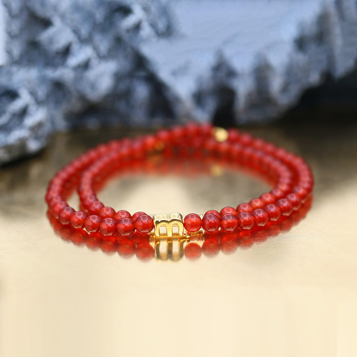 Zodiac double wrap bracelet