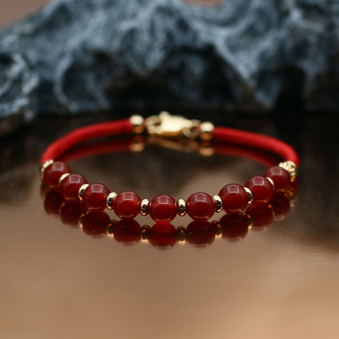 Red Agate Cancer Guardian Bracelet