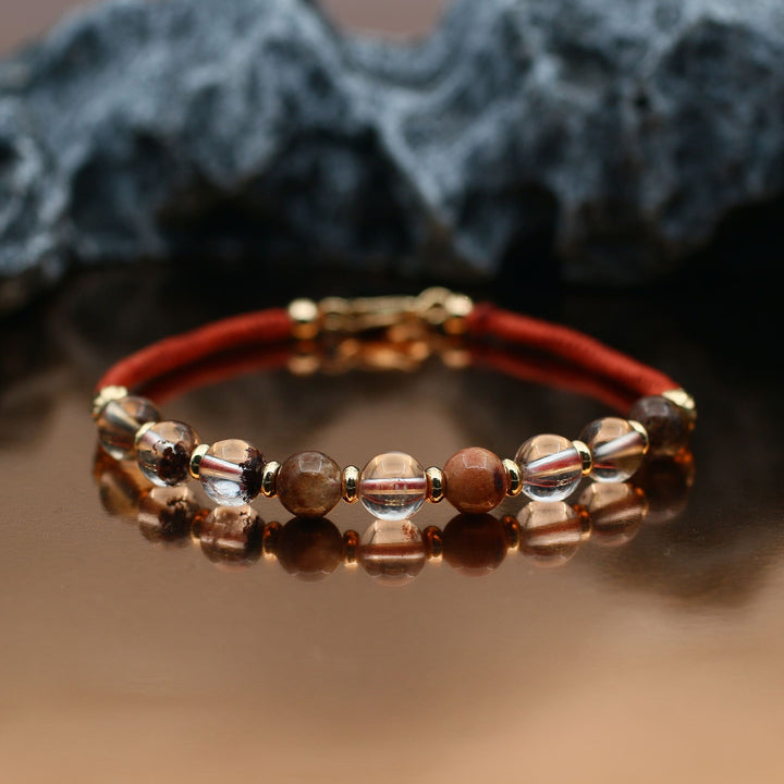 Red Phantom Quartz Virgo Guardian Bracelet