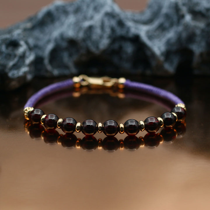 Garnet Scorpio Guardian Bracelet