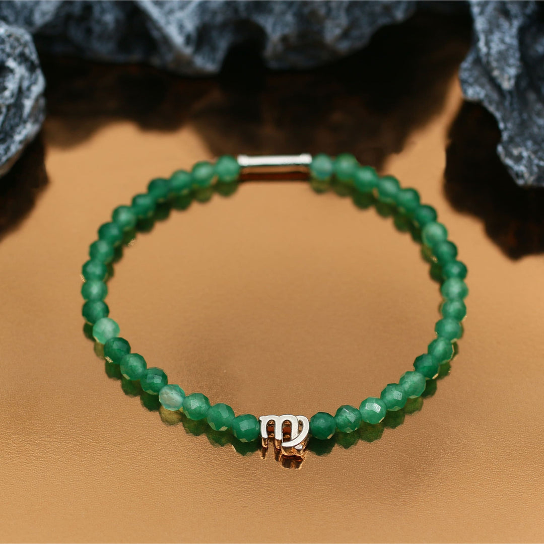 Green Aventurine Virgo Lucky Stone Bracelet