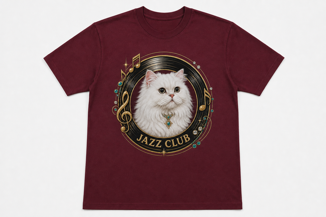 Custom Pet Jazz Club Bling Photo Unisex Tee - Personalized Dog & Cat Gift